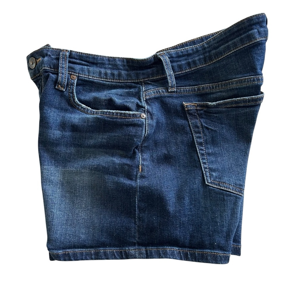 Joe's Jeans "Edlyn" Mid-Rise Dark Blue Denim Shorts Women's Size 27 (B7-1076) - Picture 3 of 12